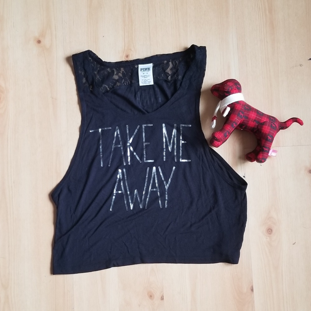 Victoria's Secret PINK black tank